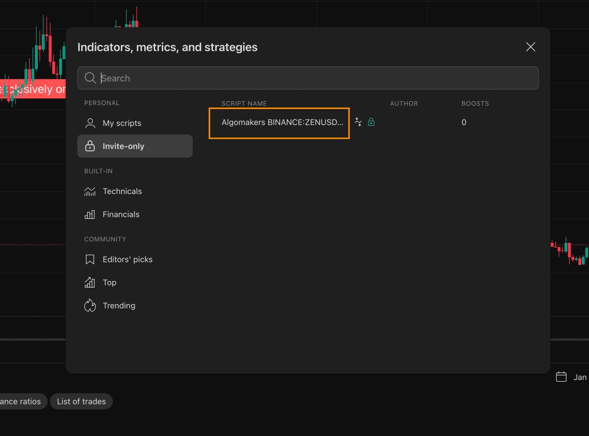 Add to favorites button